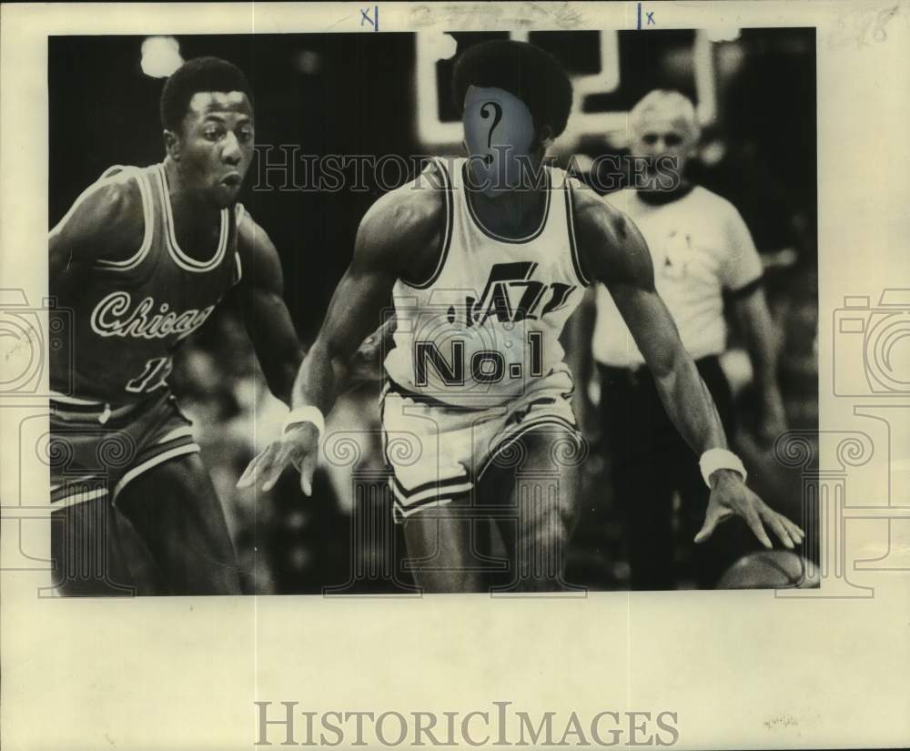 1978 Press Photo Unidentified New Orleans Jazz basketball player. - noo55911- Historic Images