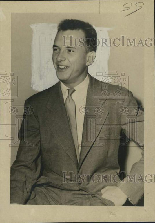 1951 Press Photo Jeff Parrish, winner in State-Item's football contest.- Historic Images