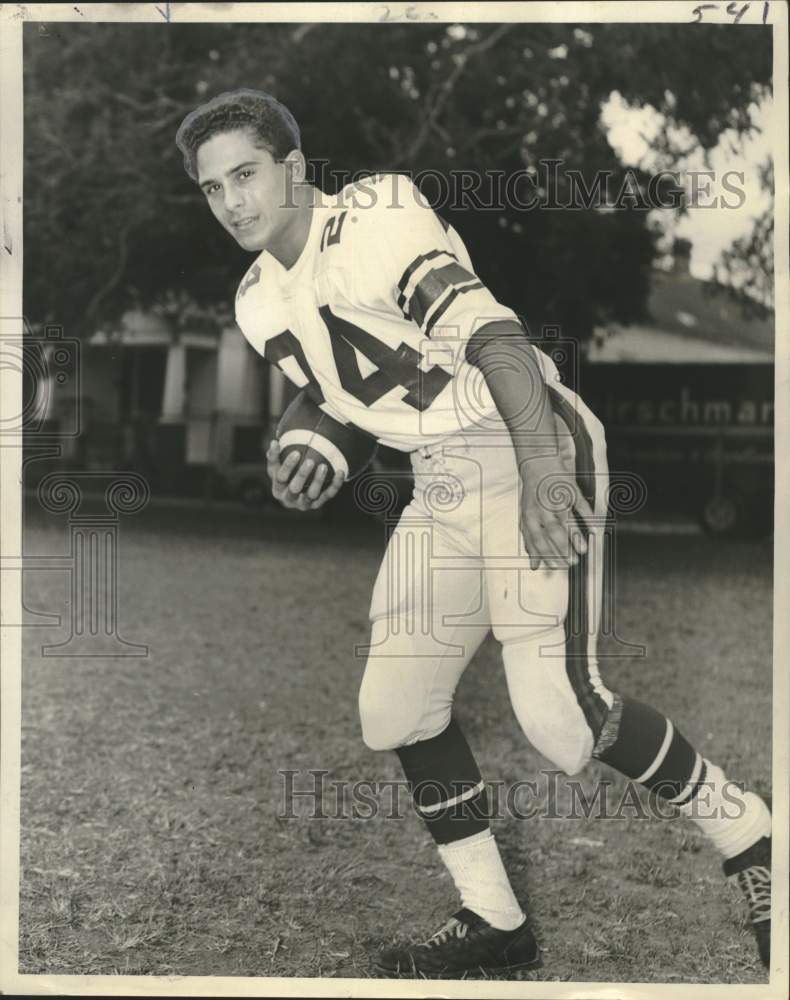 1967 Press Photo Jack Schiro, Rebel Football Player - noo56592- Historic Images