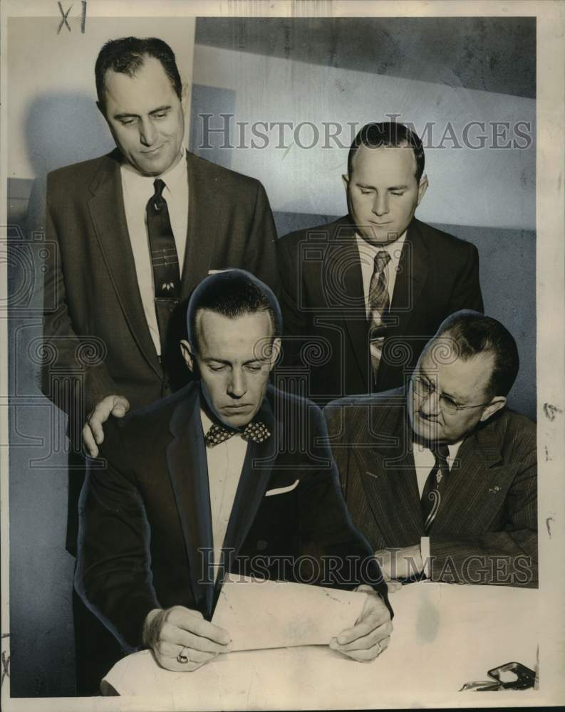 1956 Press Photo New Orleans Service Stations' Association of Louisiana Officers- Historic Images