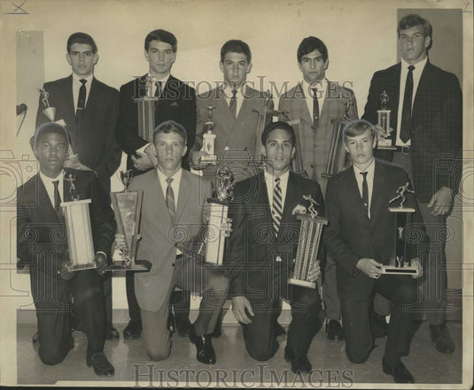 1968 Press Photo Outstanding Athletes honored at Nicholls High all-sport banquet- Historic Images