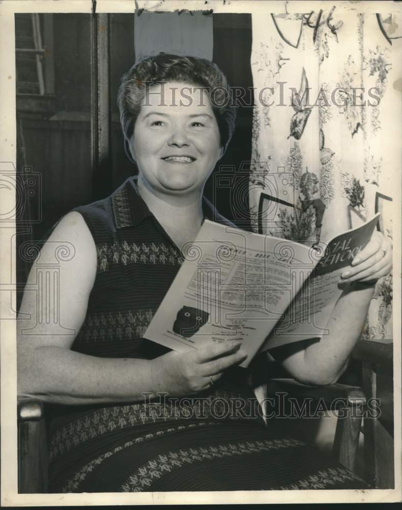 1959 Press Photo Alina Scheurman, a Holland social worker in New Orleans - Historic Images