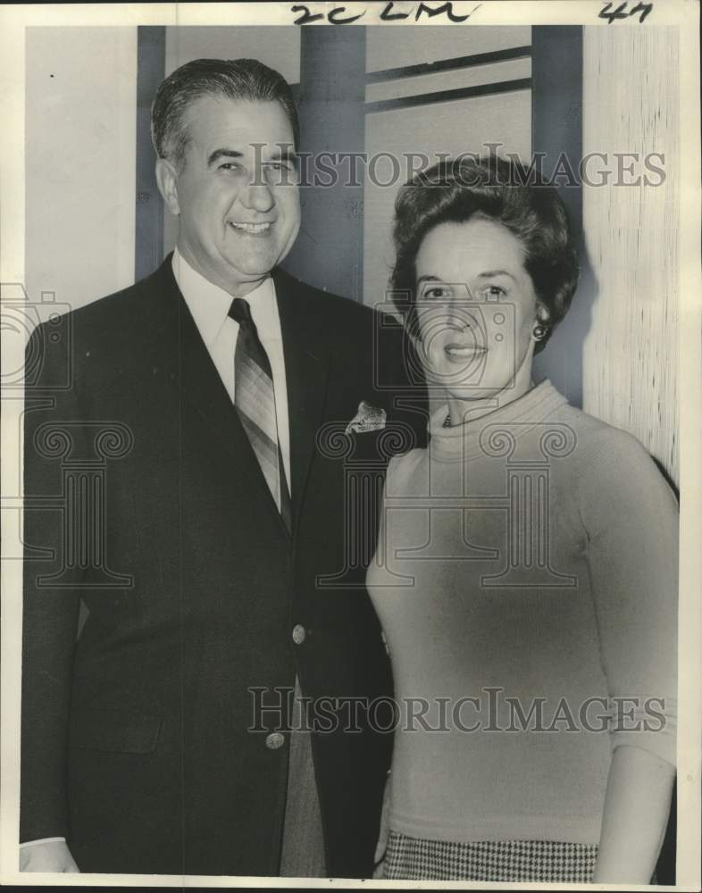 1966 Press Photo University of Alabama - Dr. Frank Rose and Wife at Sugar Bowl- Historic Images