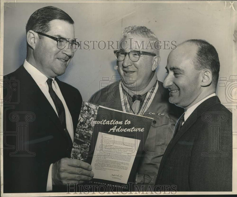 Load image into Gallery viewer, 1963 Press Photo New officers of Boy Scouts of America, New Orleans Area Council
