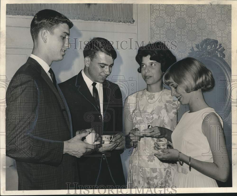 1964 Press Photo Graduates of Ecole Classique Upper School Celebrate - noo59882- Historic Images