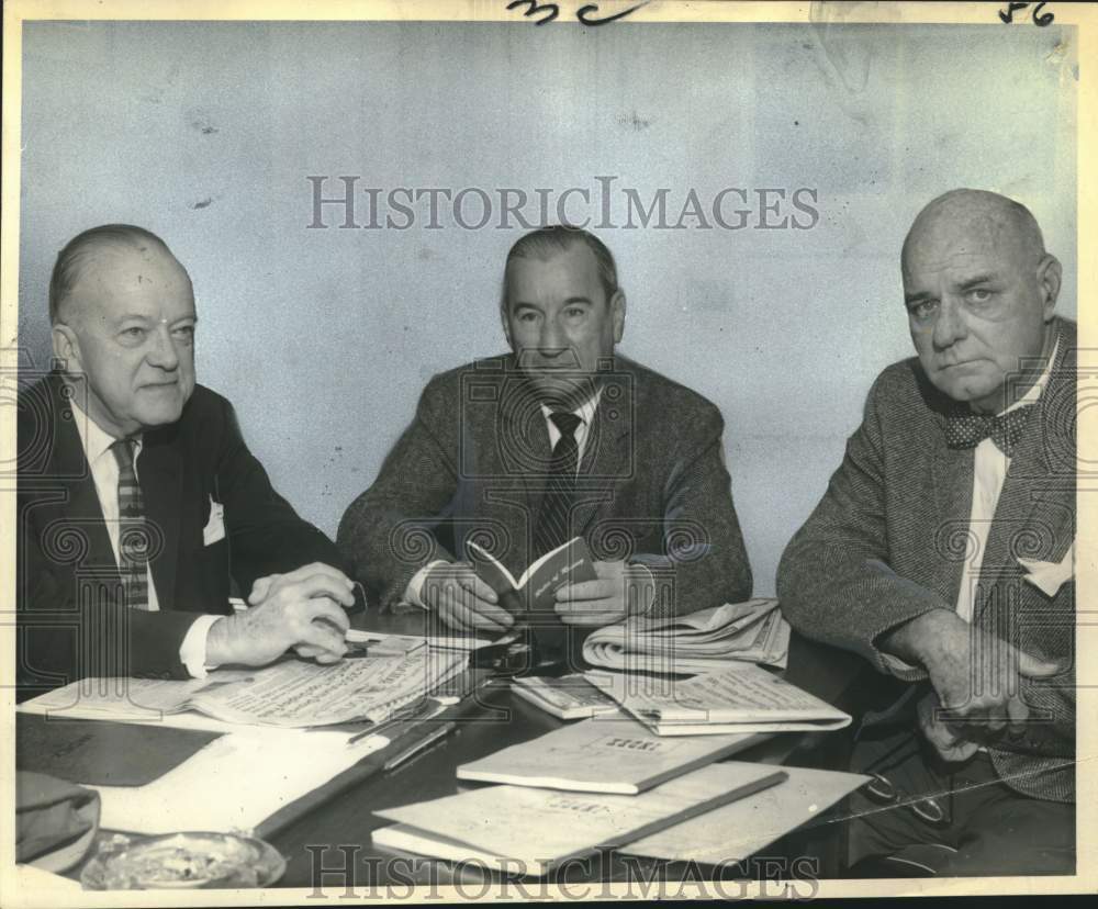 1967 Press Photo New Orleans Fair Grounds racing stewards - noo59940- Historic Images