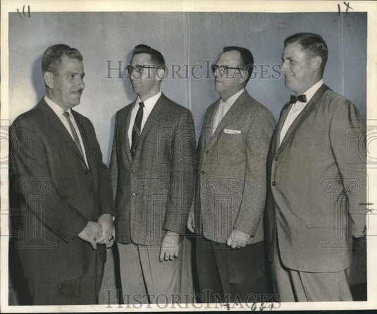 1959 Press Photo Maison Blanche-Westbank Quarterback Committee Members at Event