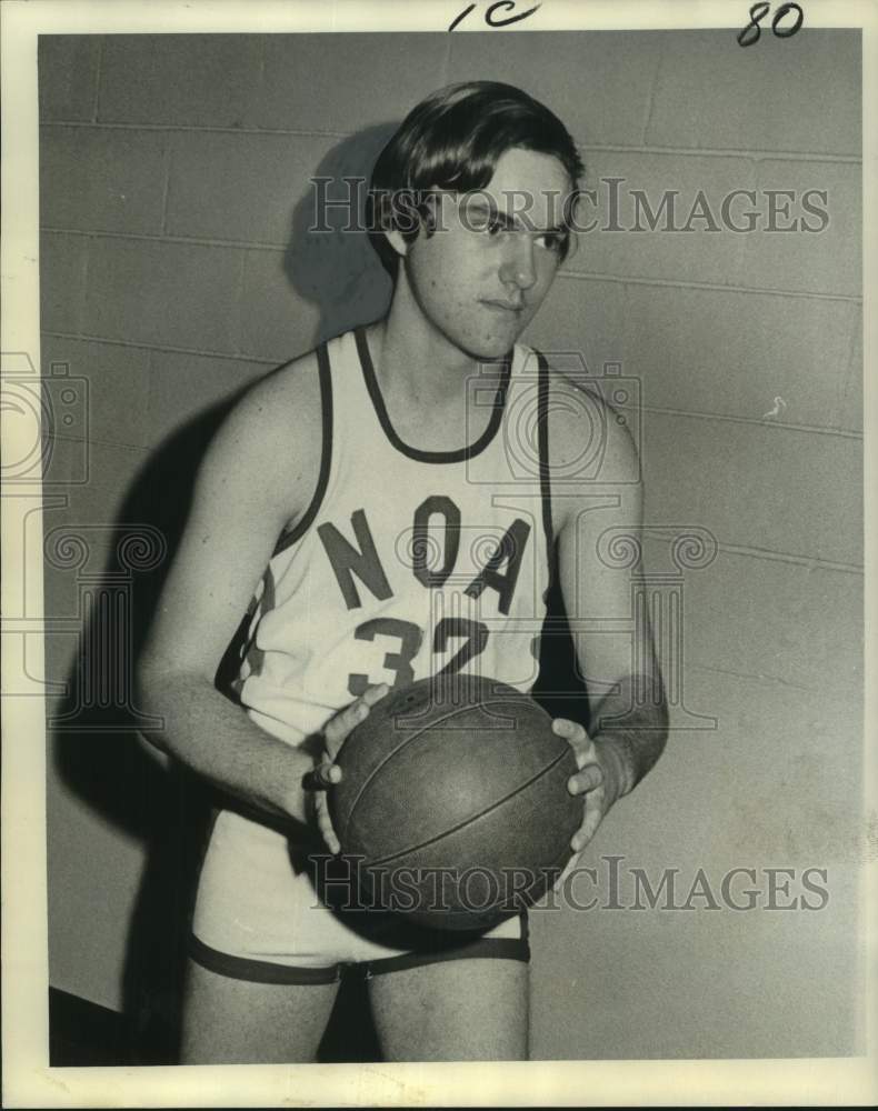 1974 Press Photo Robert Nichols, Basketball Player at New Orleans Academy- Historic Images