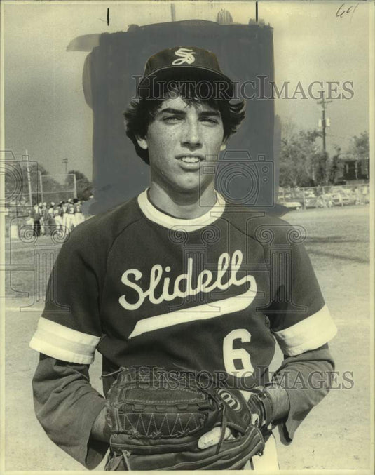 1980 Press Photo Slidell's baseball player Chris Rivette - noo60958- Historic Images