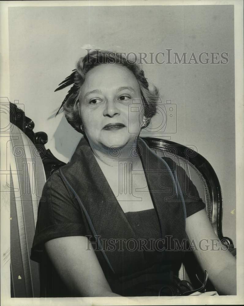 1960 Press Photo Mrs. Caroline Rakestraw, Episcopal Radio-TV Foundation Director