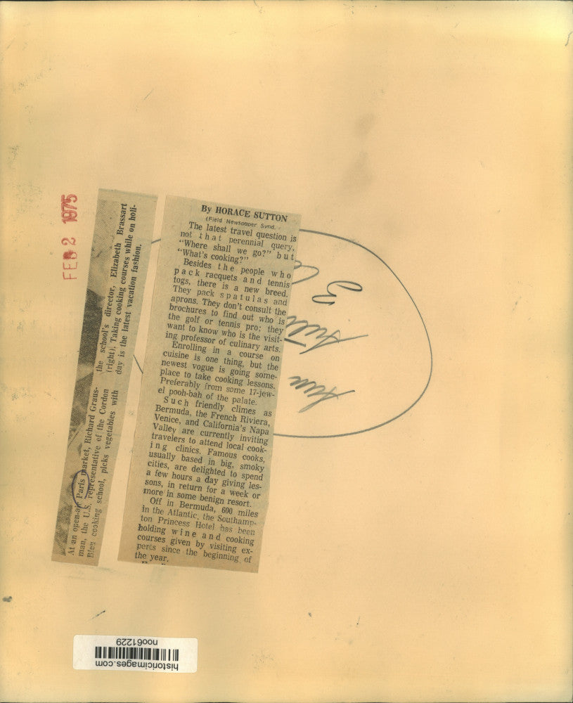 1975 Press Photo Richard Grausman and Elizabeth Brassart at Paris market