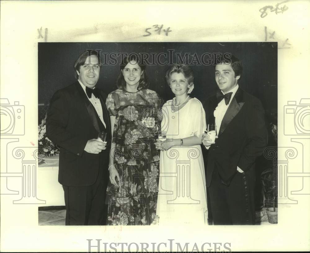 1978 Press Photo Mr. &amp; Mrs. Peter Nass, Mr. &amp; Mrs. W. Valentina at Opus Ball- Historic Images