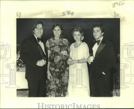 1978 Press Photo Mr. & Mrs. Peter Nass, Mr. & Mrs. W. Valentina at Opus Ball- Historic Images