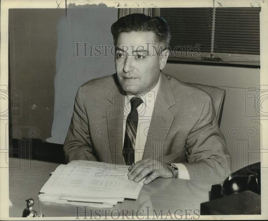 Press Photo Vince Rizzo, baseball expert - noo61453- Historic Images