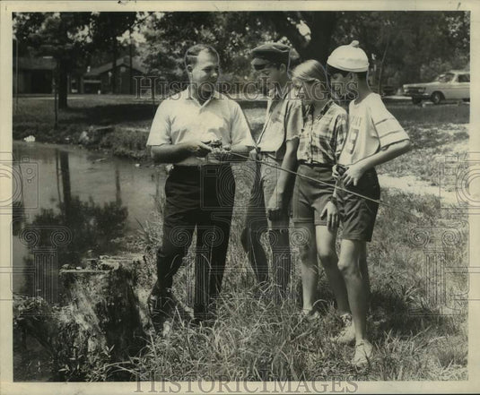 1968 Press Photo New Orleans Recreation Department's Fishing & Casting Program- Historic Images