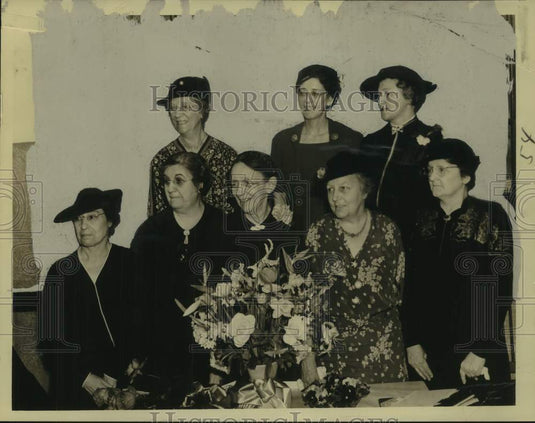 1939 Press Photo Officers of the Charity Hospital guilt at the annual meeting- Historic Images