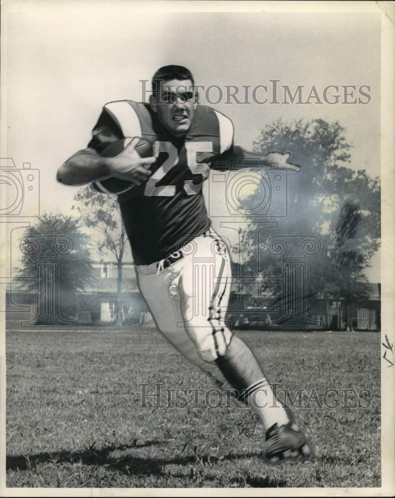 1963 Press Photo Gary Schouest, Halfback, West Jefferson High School Football- Historic Images