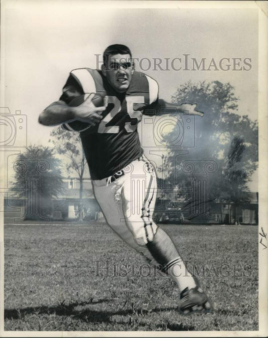 1963 Press Photo Gary Schouest, Halfback, West Jefferson High School Football- Historic Images
