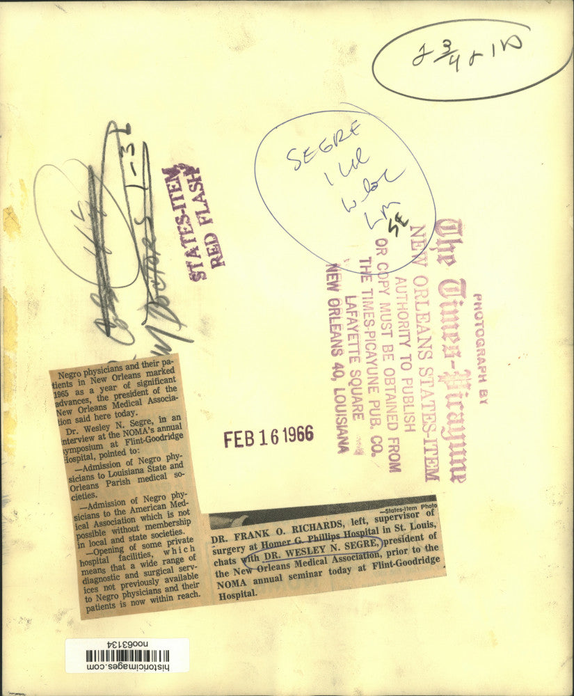 1966 Press Photo Doctors Talk at New Orleans Medical Association Seminar