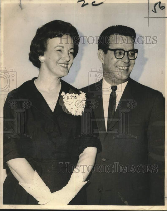 1963 Press Photo Mr. & Mrs. Schellhaas, speakers at Loyola Parents Institute