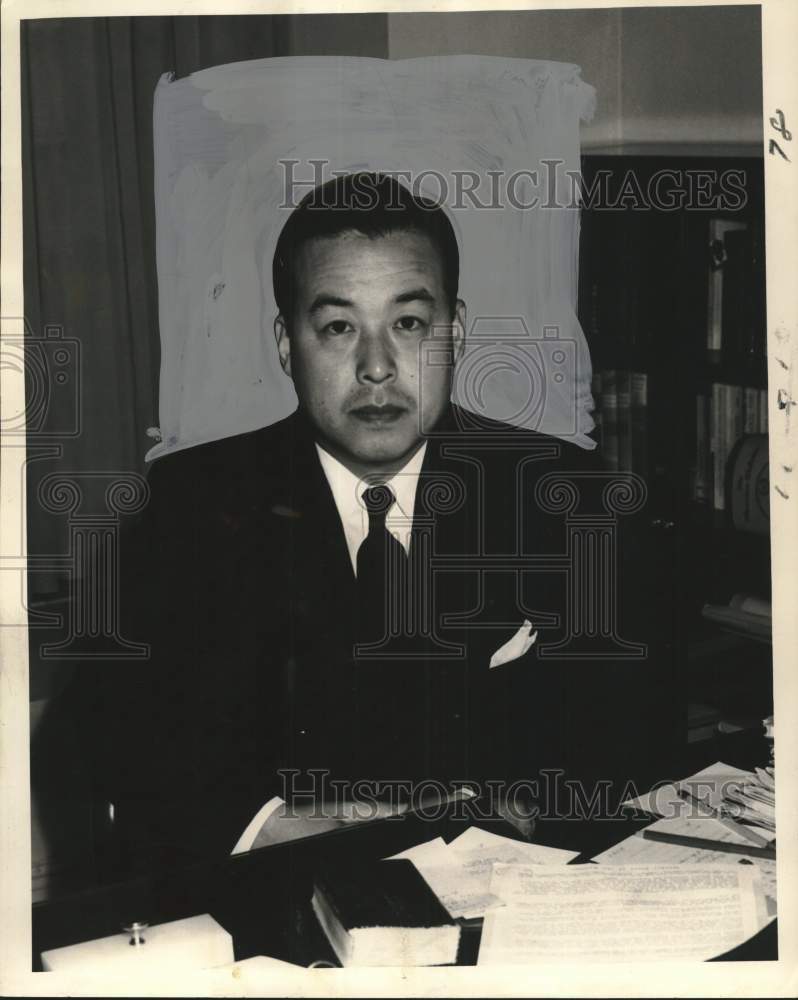 1958 Press Photo Nissi Sato, consul of Japan in New Orleans - noo63449