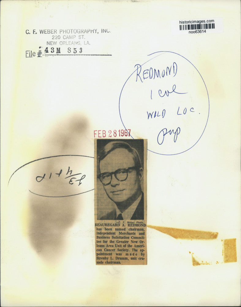 Load image into Gallery viewer, 1967 Press Photo Independent Merchants and Business chairman Beauregard Redmond
