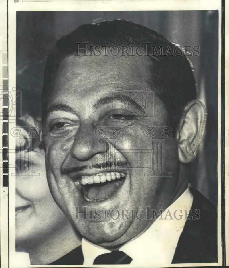 Load image into Gallery viewer, 1969 Press Photo Mario Procaccino, Nominee for New York Mayor in Closeup
