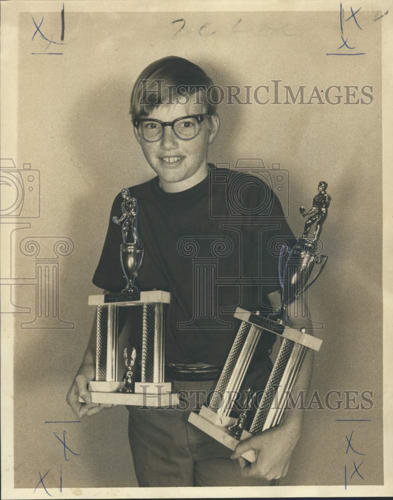 1971 Press Photo John Quick, National Table Tennis Champion in Atlanta- Historic Images