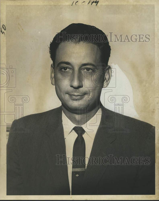 1961 Press Photo Rufus Zachary, Pastor of Metairie First Baptist Church