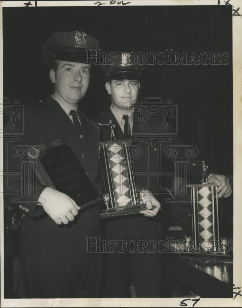 1968 Press Photo Tim T. Zufle &amp; Robert Ladner Top Policemen in Graduating Class