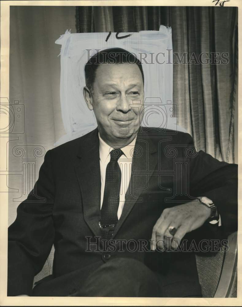 1965 Press Photo J. Harry Wood, president of Home Life Insurance Company
