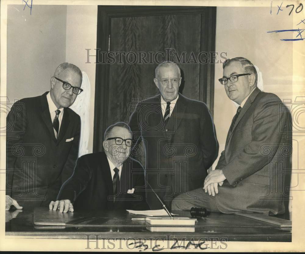 1967 Press Photo New Officers of New Orleans Board of Trade at Annual Meeting- Historic Images