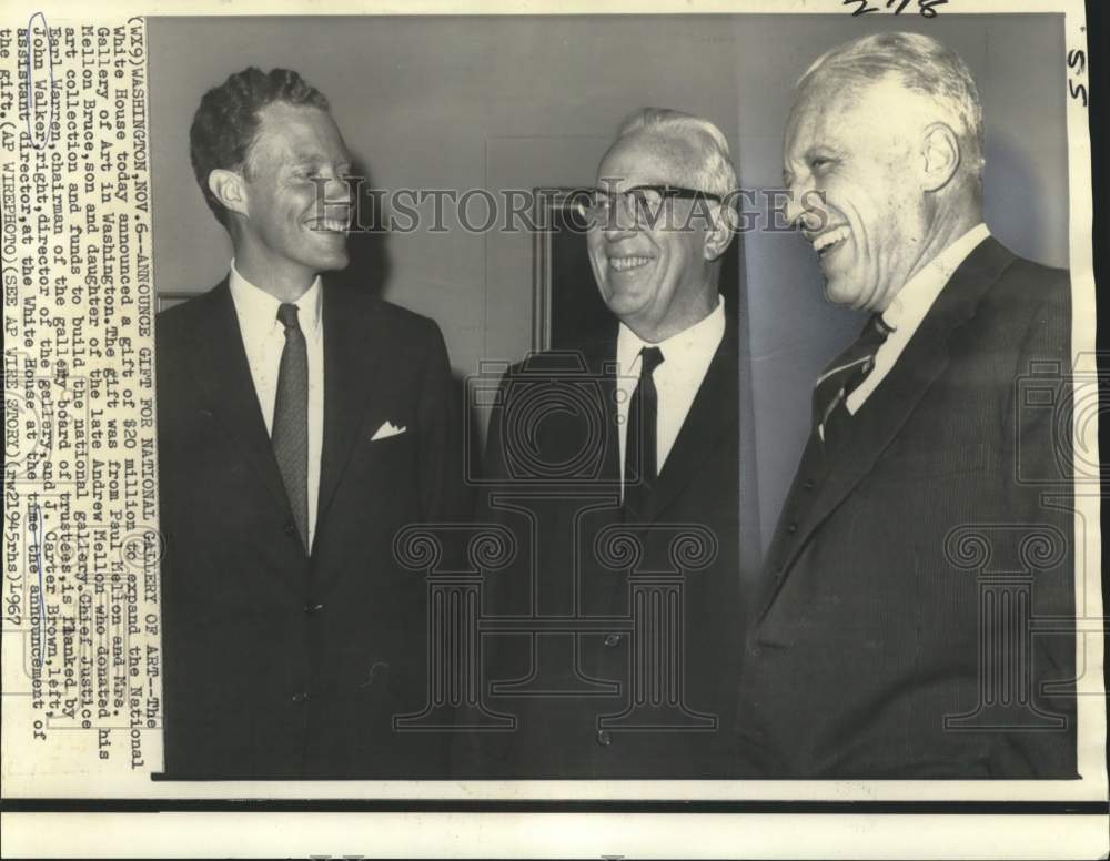 1967 Press Photo National Gallery director John Walker with gallery principals