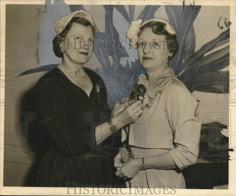 Load image into Gallery viewer, 1955 Press Photo Officers of Orleans Parish Medical Society at Orleans Club
