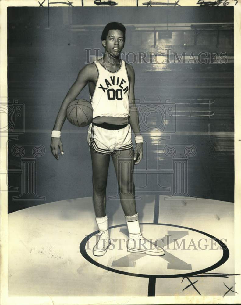 1972 Press Photo Xavier University&#39;s basketball player James Williams.- Historic Images