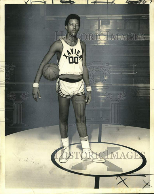 1972 Press Photo Xavier University's basketball player James Williams.- Historic Images
