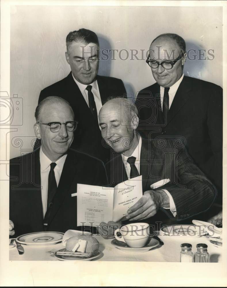 1963 Press Photo New officers of Surgical Association of Louisiana at Sheraton
