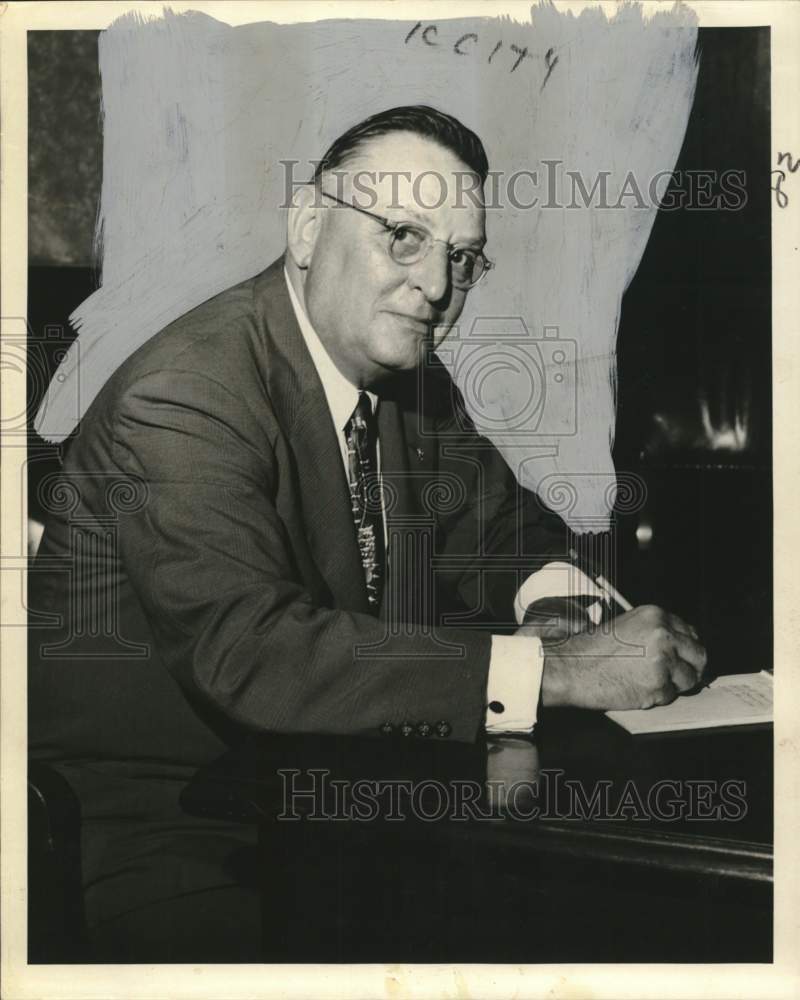 1952 Press Photo Ernest D. Wilson, chairman of Louisiana's board of commerce