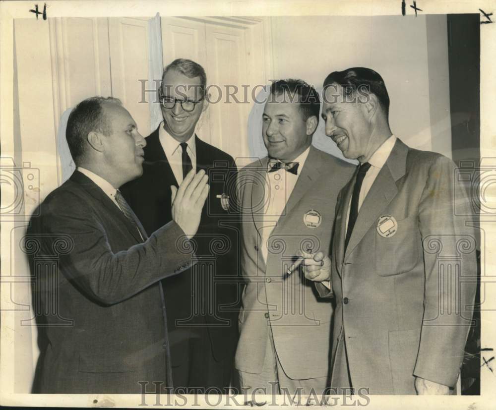 1960 Press Photo Harold Walker and Personnel Management officers installed
