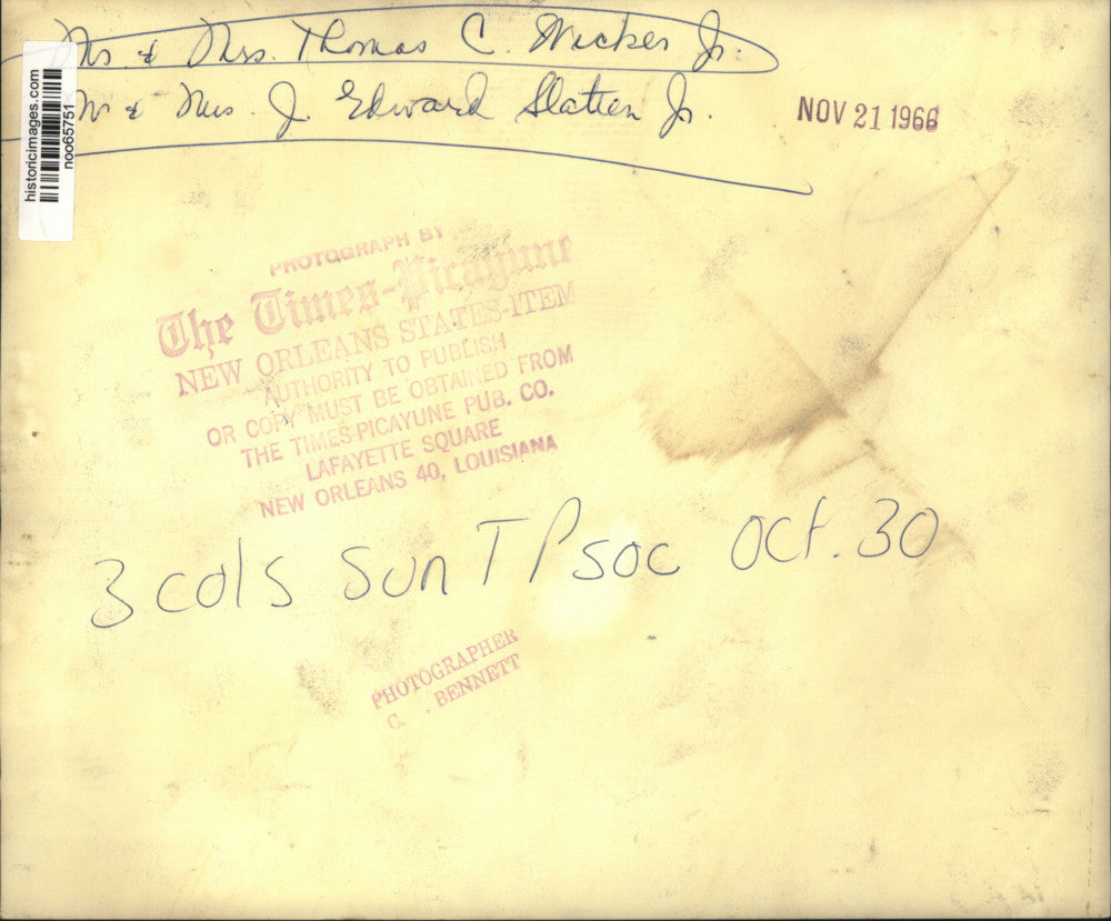 1966 Press Photo Mr. & Mrs. Thomas C. Wicker Jr. & Mr. & Mrs. J. Edward Slatten