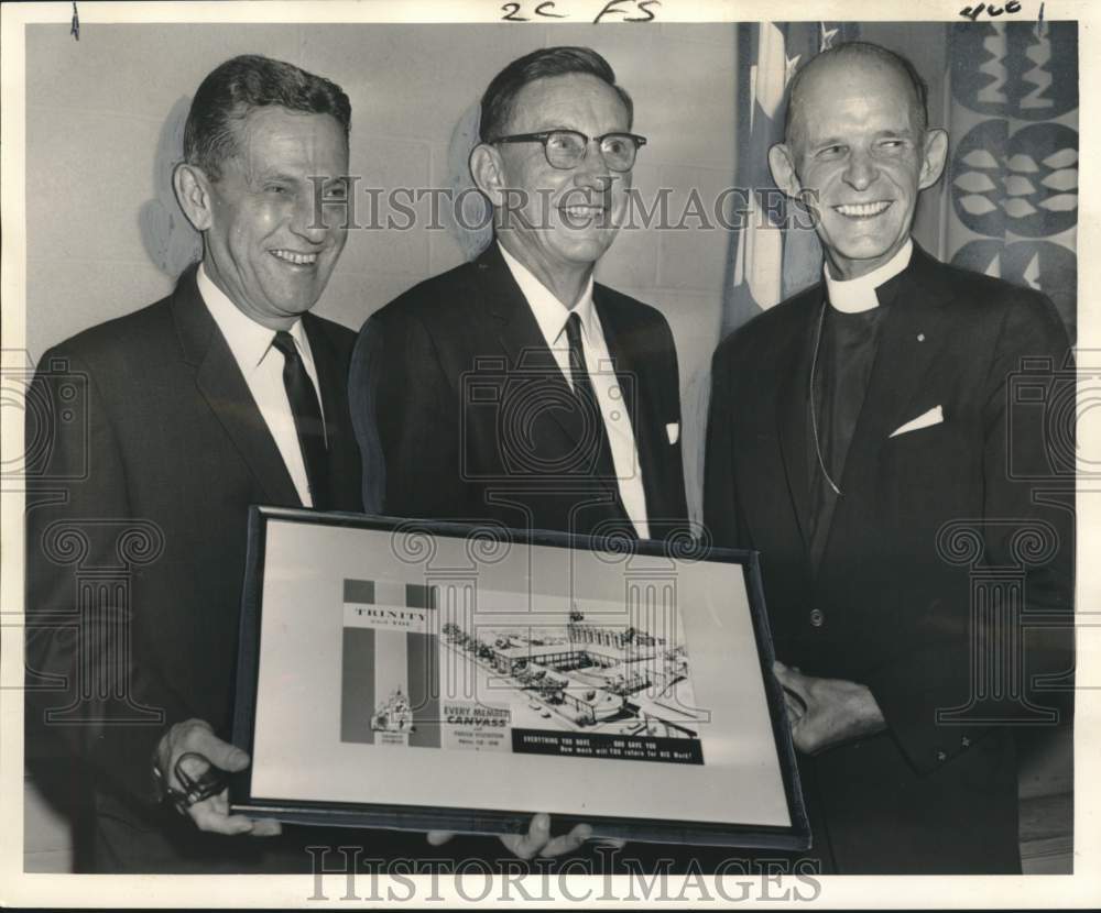 1962 Press Photo George Williams with guests of Trinity Church&#39;s Loyalty Dinner