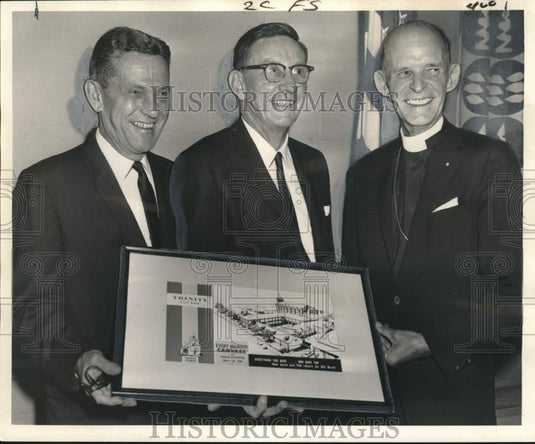 1962 Press Photo George Williams with guests of Trinity Church's Loyalty Dinner