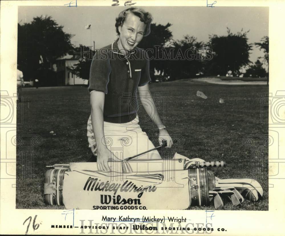 1963 Press Photo Ladies PGA Tour - Golfer Mickey Wright of Dallas, Texas- Historic Images