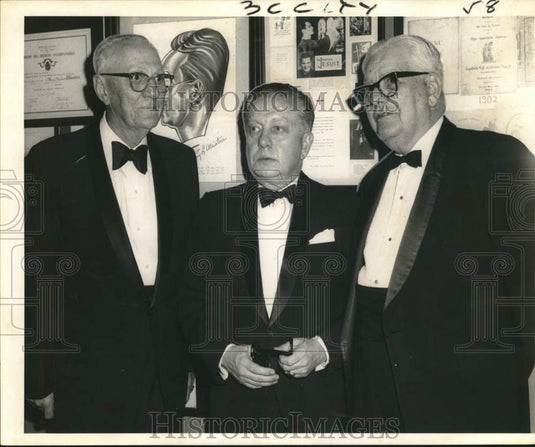 1969 Press Photo Hugh Wilkinson and guest of Battle of New Orleans banquet