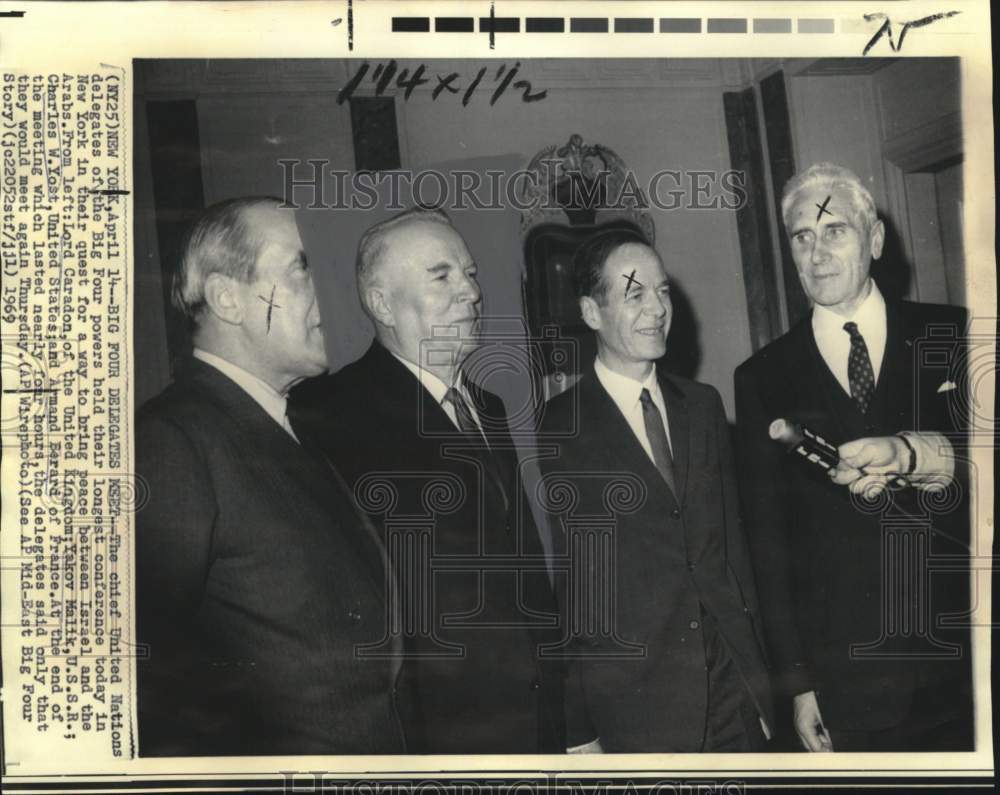 1969 Press Photo United Nations Delegates at New York Conference - noo66061
