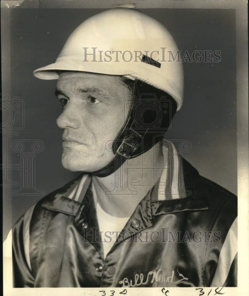 1963 Press Photo Bill Ward, Daredevil in the Tournament of Thrills in Closeup- Historic Images