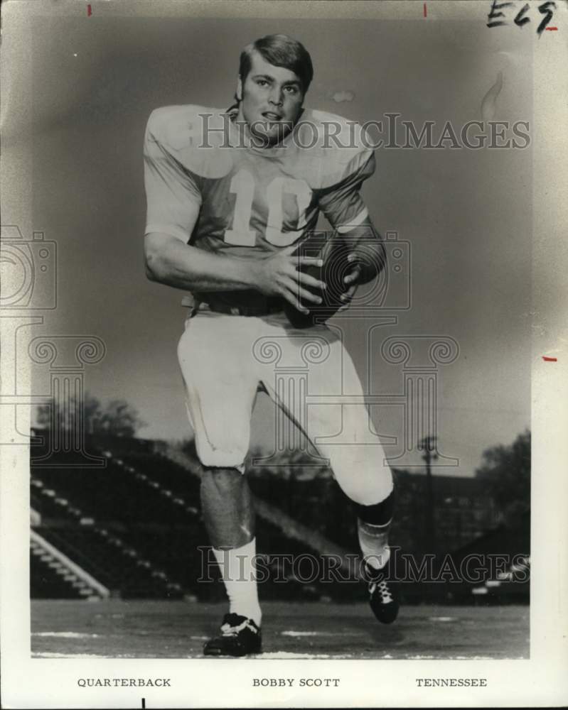 1971 Press Photo Bobby Scott, Quarterback Football Player for Tennessee- Historic Images