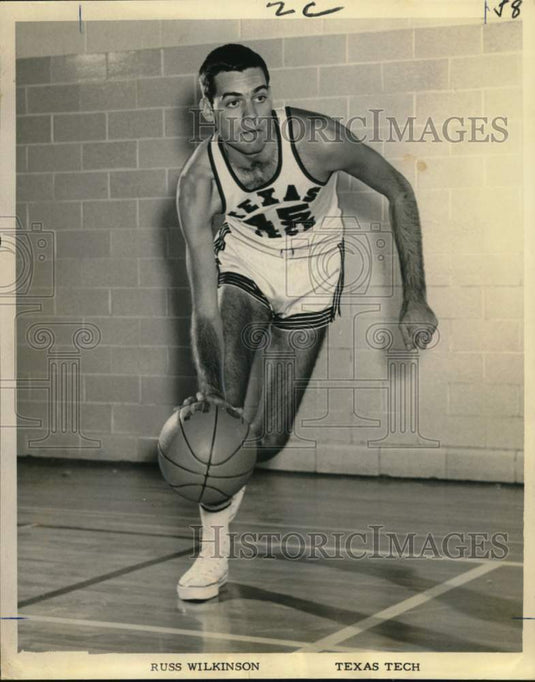 1964 Press Photo Texas Tech Basketball Player Russ Wilkinson - noo66773- Historic Images