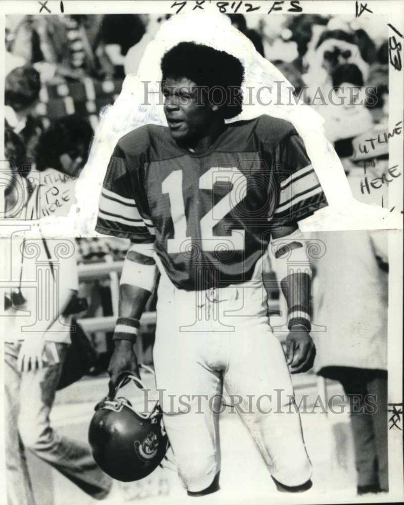 1979 Press Photo USC Tailback Football Player Charles White on Sidelines of Game- Historic Images