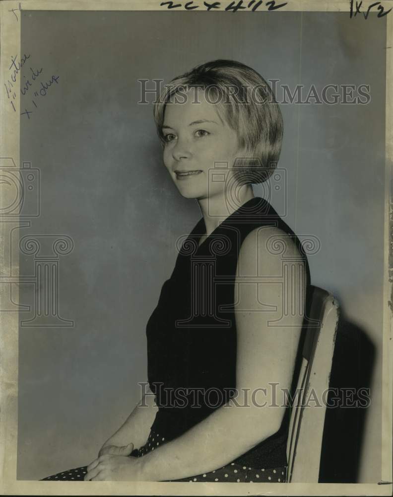 1966 Press Photo Anne Vaughan, Actress, Wife of New Orleans Theatre Director